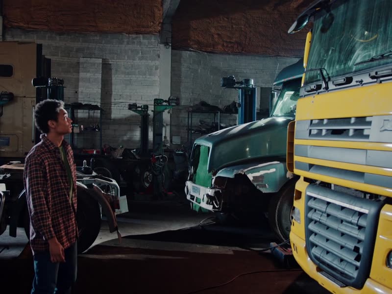 A fleet operator with the trucks