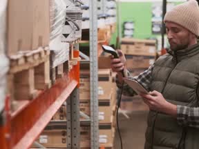 A wholesaler on the warehouse floor