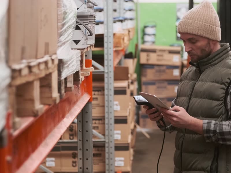 A wholesaler on the warehouse floor